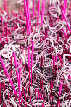 Incense Sticks In A Chinese Temple