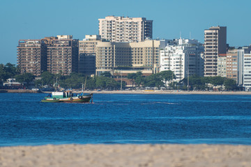 Fototapeta na wymiar fishing boats in Rio de Janeiro.