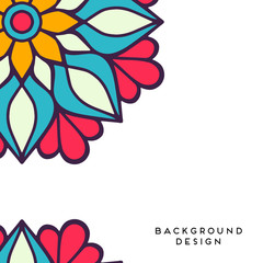 Vector background with ornaments. Vector mandala