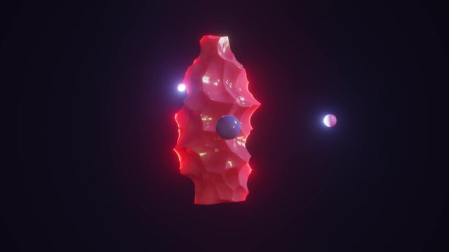 Obsidian Animated Looping 3D Render
