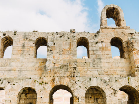 Odeon of Herodes Atticus in Athens Greece
