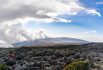 Beautiful landscape of Kilimanjaro volcano in Tanzania