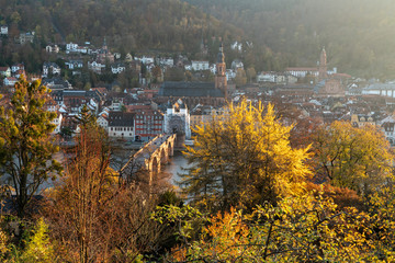 City of Heidelberg in autumn, Baden-Württemberg, Germany
