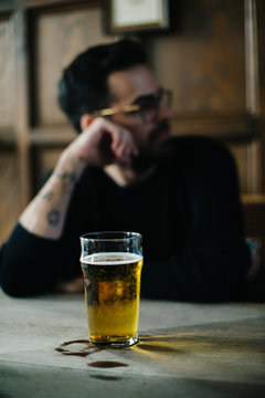Drinking at the pub