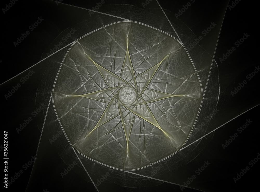Poster abstract fractal patterns and shapes. fractal texture for prints.