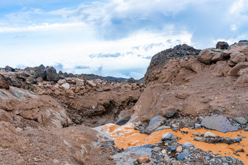 Beautiful landscape of Tanzania and Kenya from Kilimanjaro mountain.