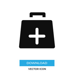 First aid kit vector icon, simple sign for web site and mobile app.