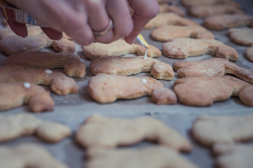 Osterhasen Plätzchen dekorieren