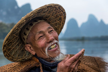 Chinese traditional fisherman
