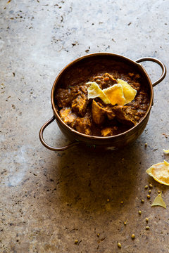 Traditional Chicken Curry with Papadum