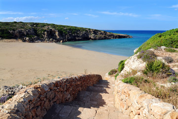 Italy - Sicily - Calamosche is one of the best beach in Italy - Nature and amazing blue water of...