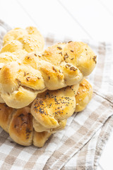 Tasty braided buns