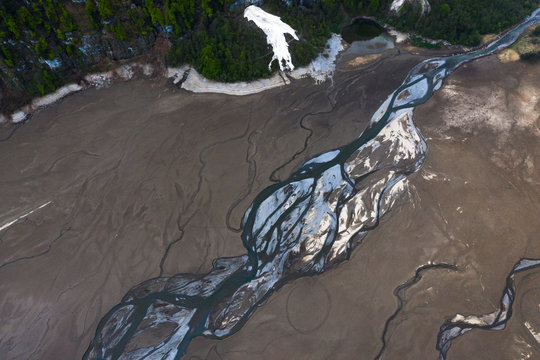 Meandering creek