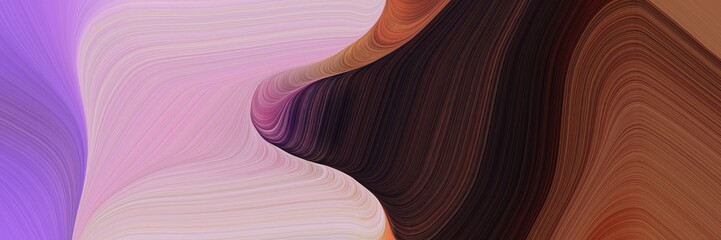 modern beautiful futuristic banner with pastel violet, brown and very dark pink color. modern waves background illustration
