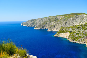 Fototapeta na wymiar Zatoka morza śródziemnego wyspa Zakynthos w Grecji