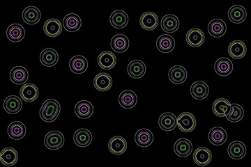 abstract black background with circles