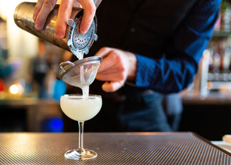 Bartender Making Cocktail