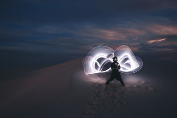 ninja light painting