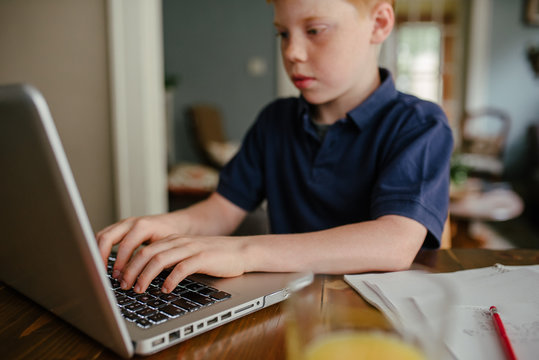 Boy on Computer