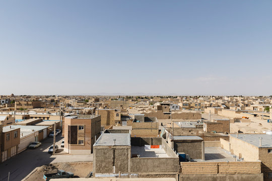 Village of Varzaneh seen from above