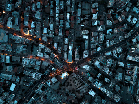 Urban landscape by dawn