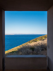 Mediteranean see through stone window