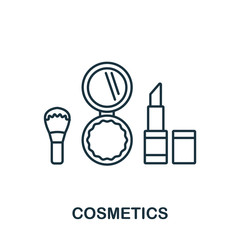 Cosmetics icon from makeup and beauty collection. Simple line element Cosmetics symbol for templates, web design and infographics