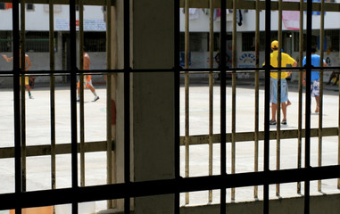 Prisoner in police station