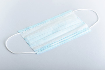 Medical doctor surgery disinfecting mask. Medical stuff face protective equipment sterile mask....