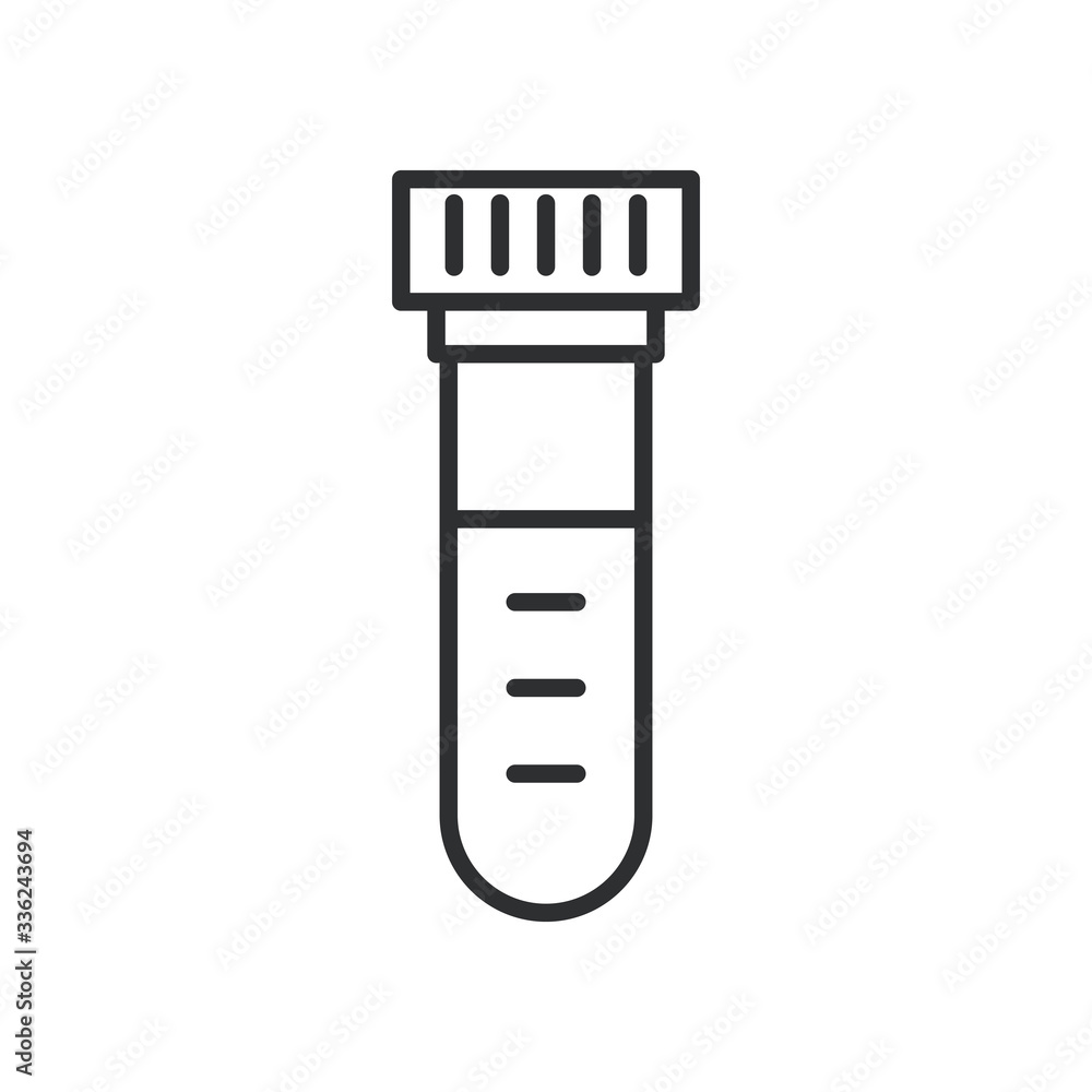 Canvas Prints tube tests laboratory line style icon