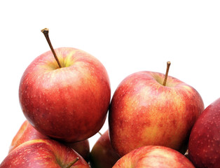 Fototapeta na wymiar a pile of Jonagold apple