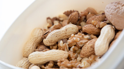 Mixed nuts, close up image