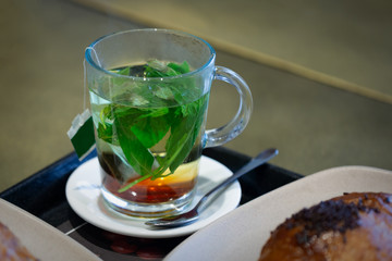 tea with mint