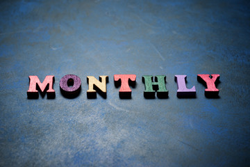 Monthly word view