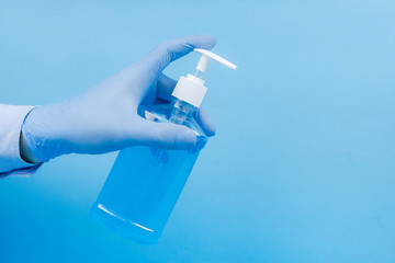Using alcohol gel clean wash hand sanitizer anti virus bacteria dirty skin care