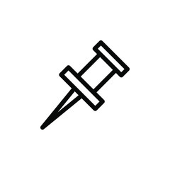 Push pin icon template 