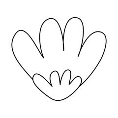 flower design, natural floral nature plant ornament garden decoration and botany theme Vector illustration