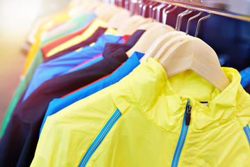 Sportswear in store