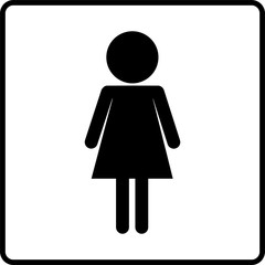 ICONO GENERO SILUETA MUJER BAÑO/WC