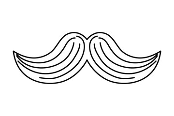 Male mustache design, Hair gentleman man style face retro facial beard and fashion theme Vector illustration