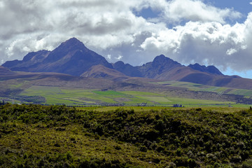 Fototapeta premium mountain landscape with blue sky