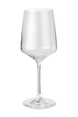 Wine glass on white background