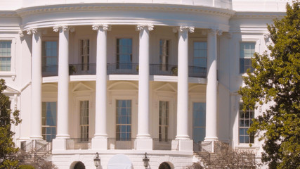 Famous Oval Office at The White House in Washington DC