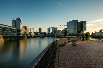 Mediahafen Dusseldorf, harbour Dusseldorf 