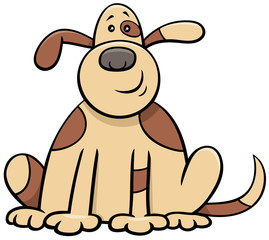 Obraz premium cartoon spotted dog comic animal character