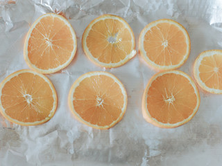 Fresh oranges slices 