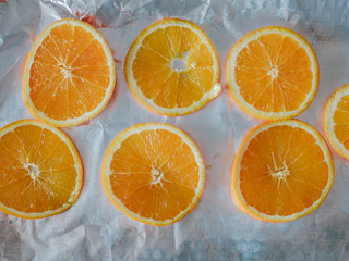 Fresh oranges slices 