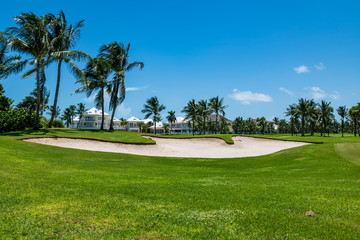 Golf resort in Cabbage beach (Paradise Island, Nassau, Bahamas).