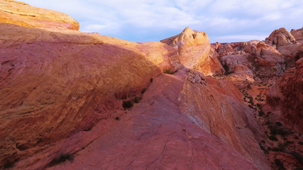Beautful red rocks in the Valley of Fire in Nevada
