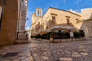 Typical And Picturesque Italian Street Near Chiesa del Purgatorio